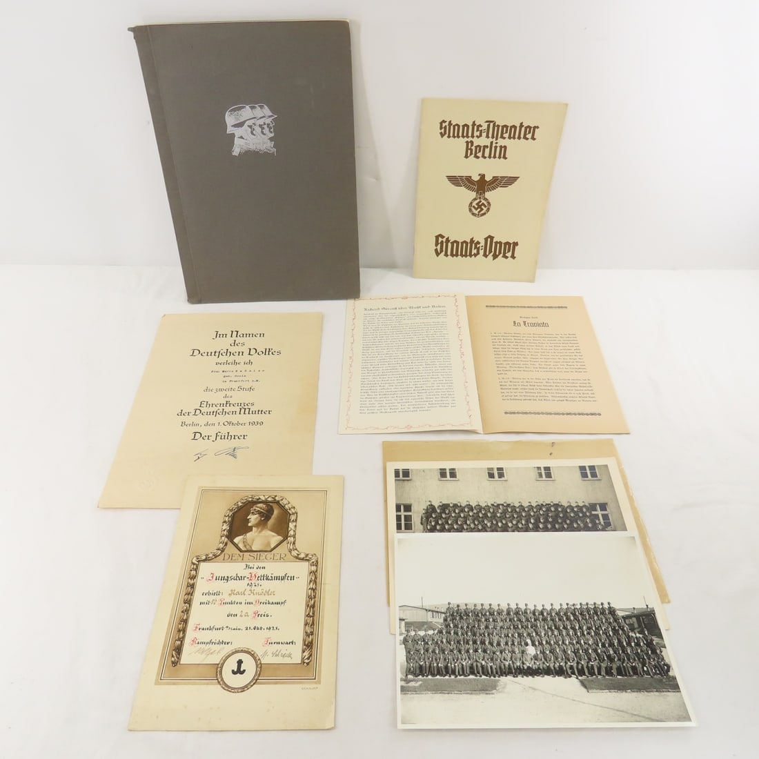 Mother's Cross Certificate, WWII German Ephemera (1 of 18)