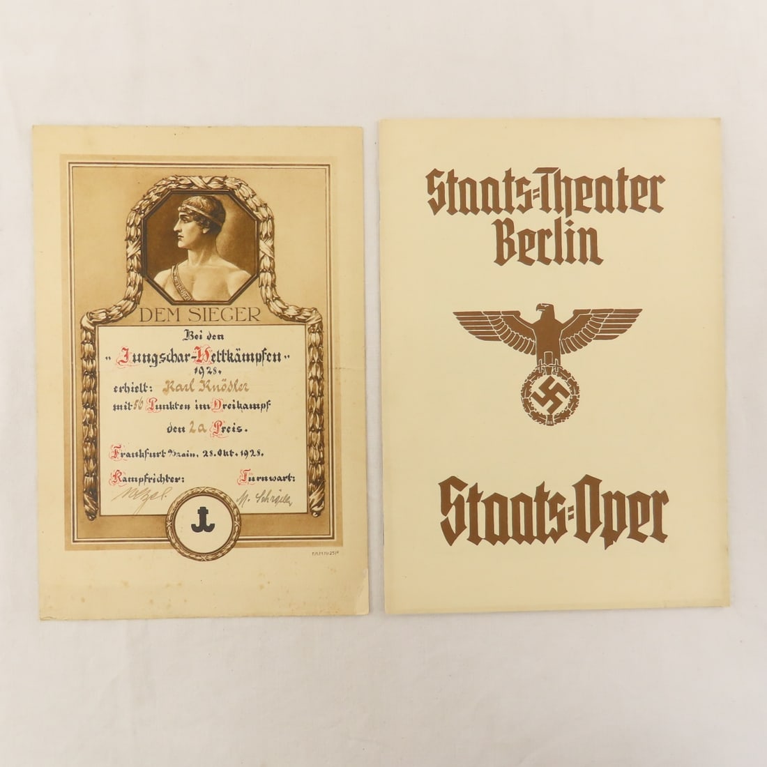Mother's Cross Certificate, WWII German Ephemera - 8