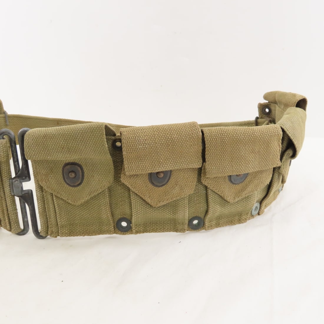 2 US WWII & 1 Vietcong Military Ammo Belts - 11
