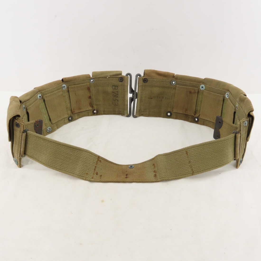 2 US WWII & 1 Vietcong Military Ammo Belts - 12