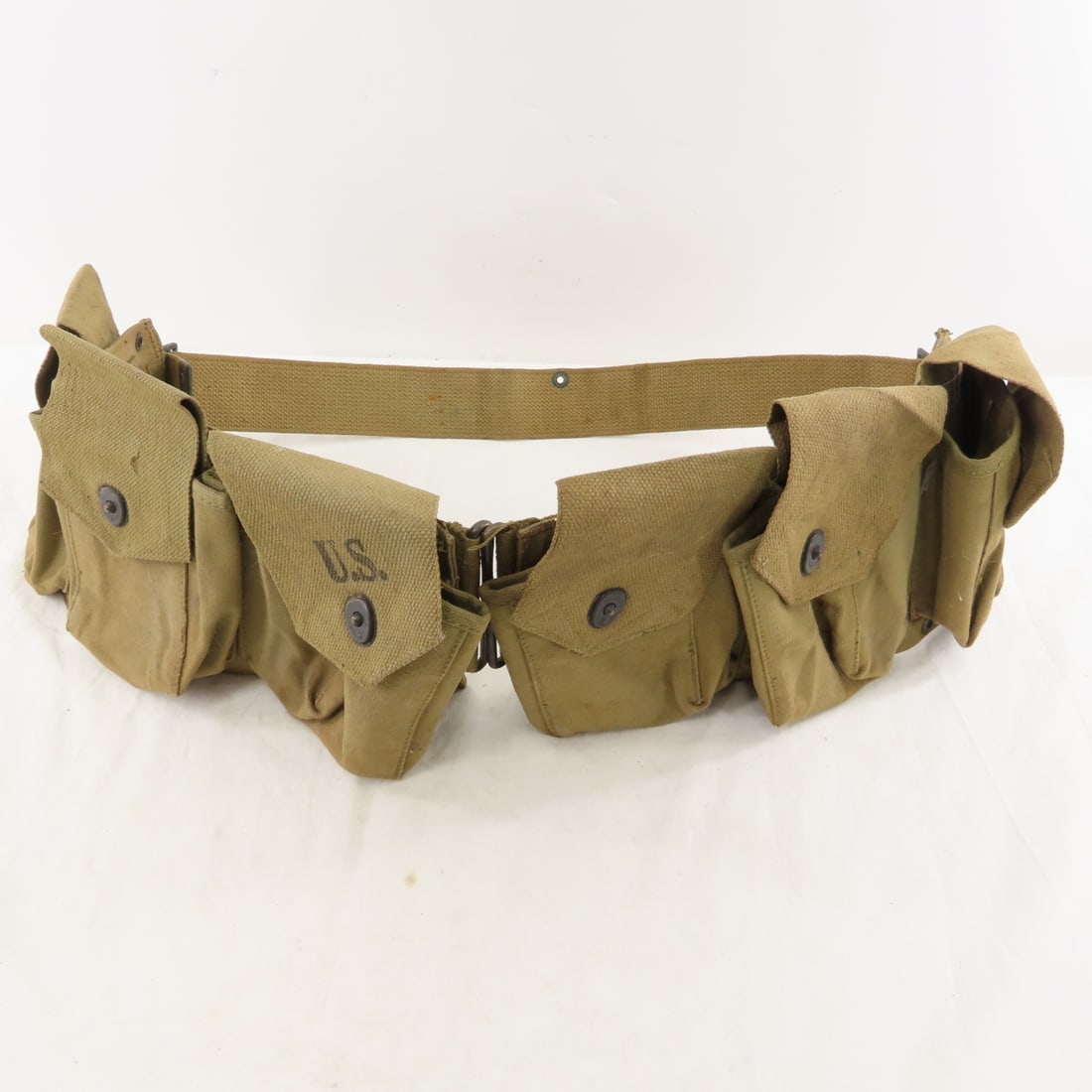 2 US WWII & 1 Vietcong Military Ammo Belts - 15