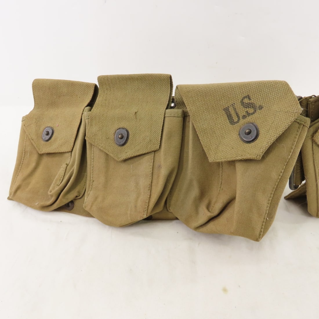 2 US WWII & 1 Vietcong Military Ammo Belts - 16