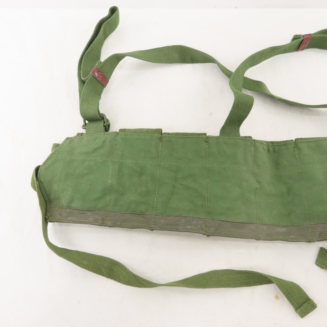 2 US WWII & 1 Vietcong Military Ammo Belts - 6
