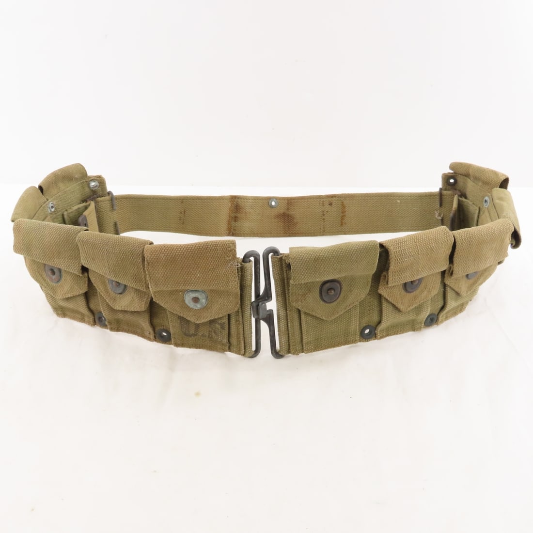 2 US WWII & 1 Vietcong Military Ammo Belts - 9