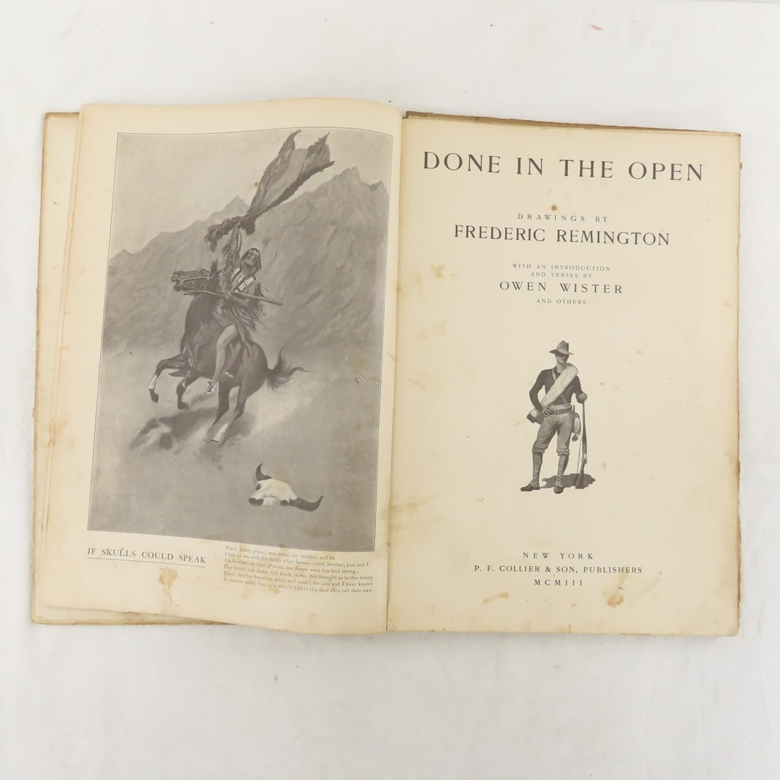4 Antique Hardcover Books- Remington, McKinley - 4