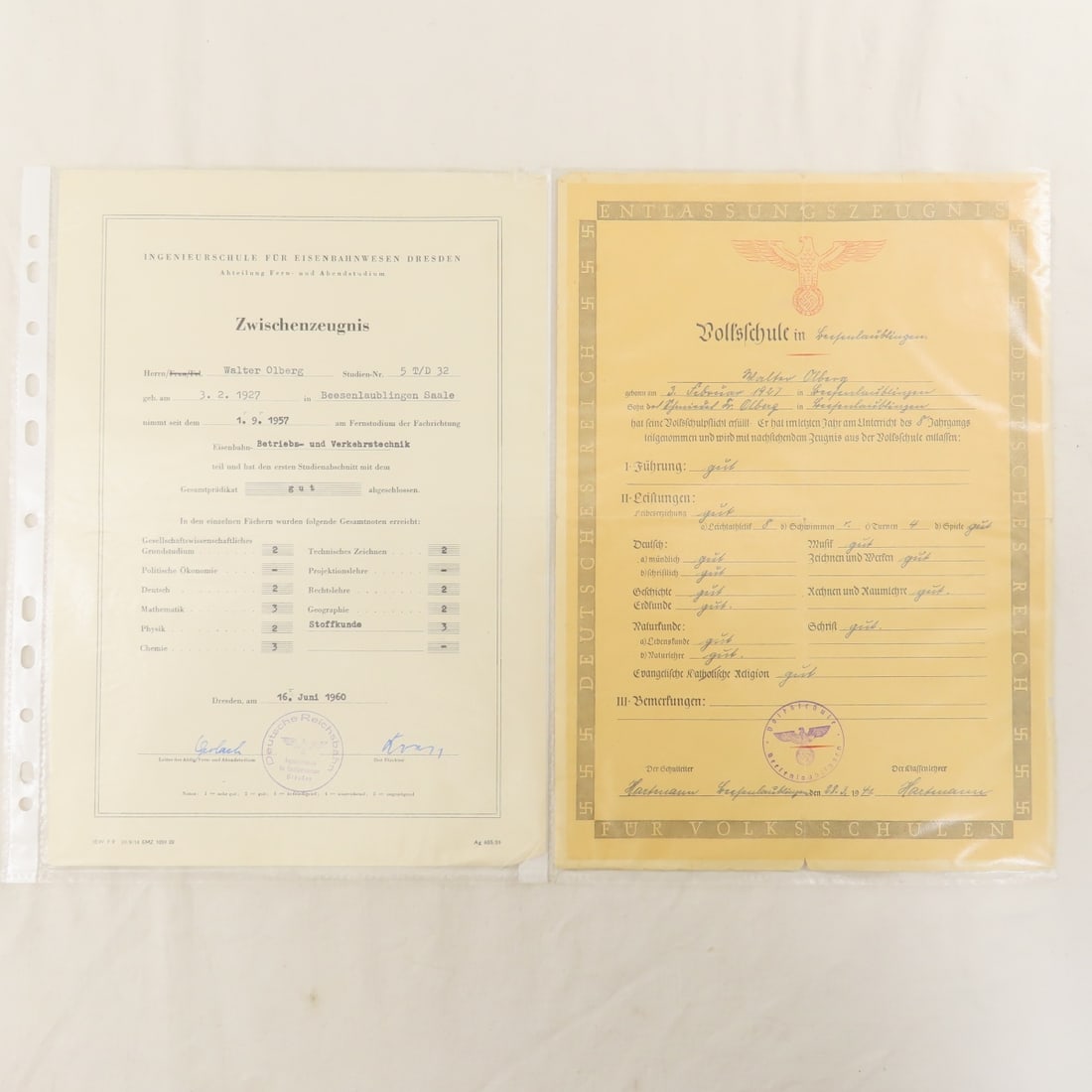 WWII German & East German Documents & Certificates - 2