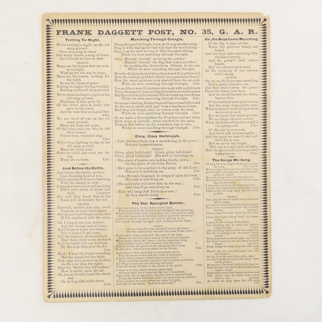 Frank Daggett Post No 35, GAR Ephemera & More - 8