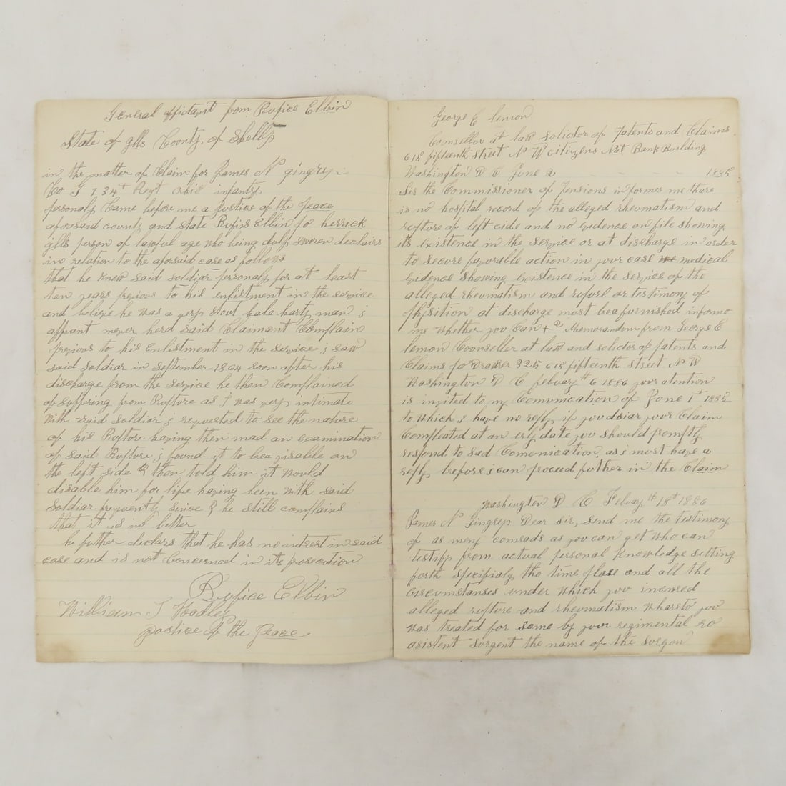 Civil War Vet James A Gingrey Petition File - 12