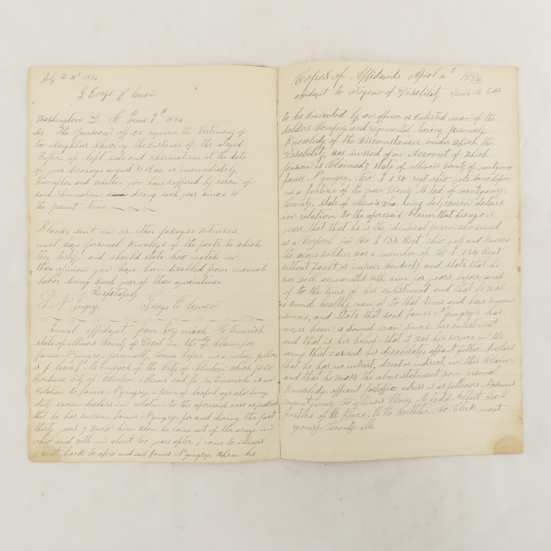 Civil War Vet James A Gingrey Petition File - 15