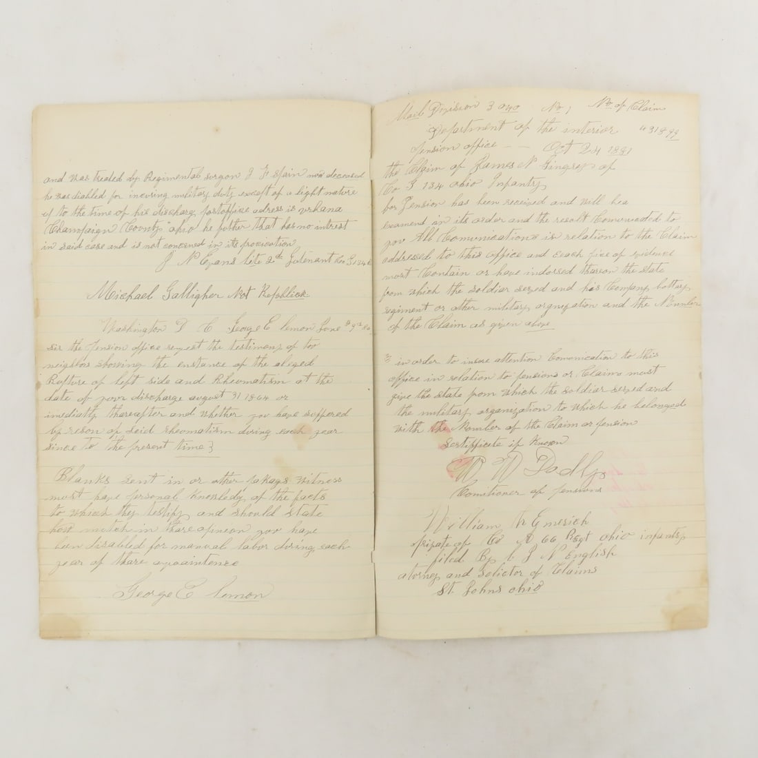 Civil War Vet James A Gingrey Petition File - 16