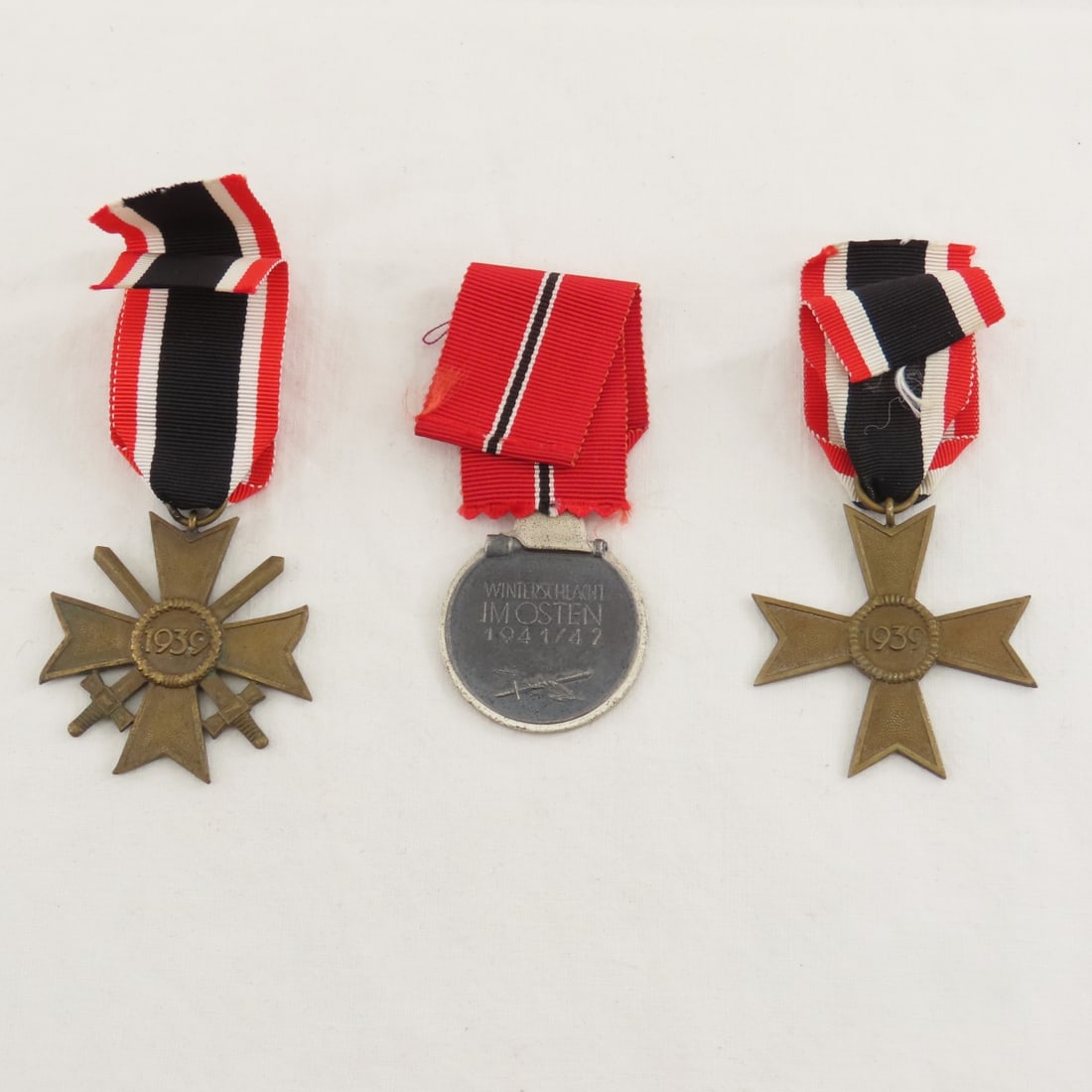 3 WWII German Medals, Merit Cross, Eastern Front - 2