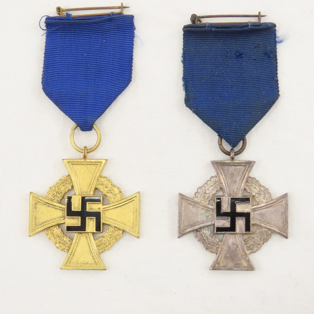 WWII German 25 & 40 Year Faithful Service Medals (1 of 10)