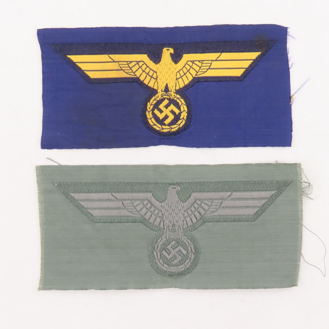 WWII German Kreigsmarine & Heer BeVo Breast Eagles: WWII German Kreigsmarine & Heer BeVo Breast Eagles - LOT SIZE" 5x2x1" 1 LB All information and photos, which are part of the description) are intended to be as accurate as possible, but errors are
