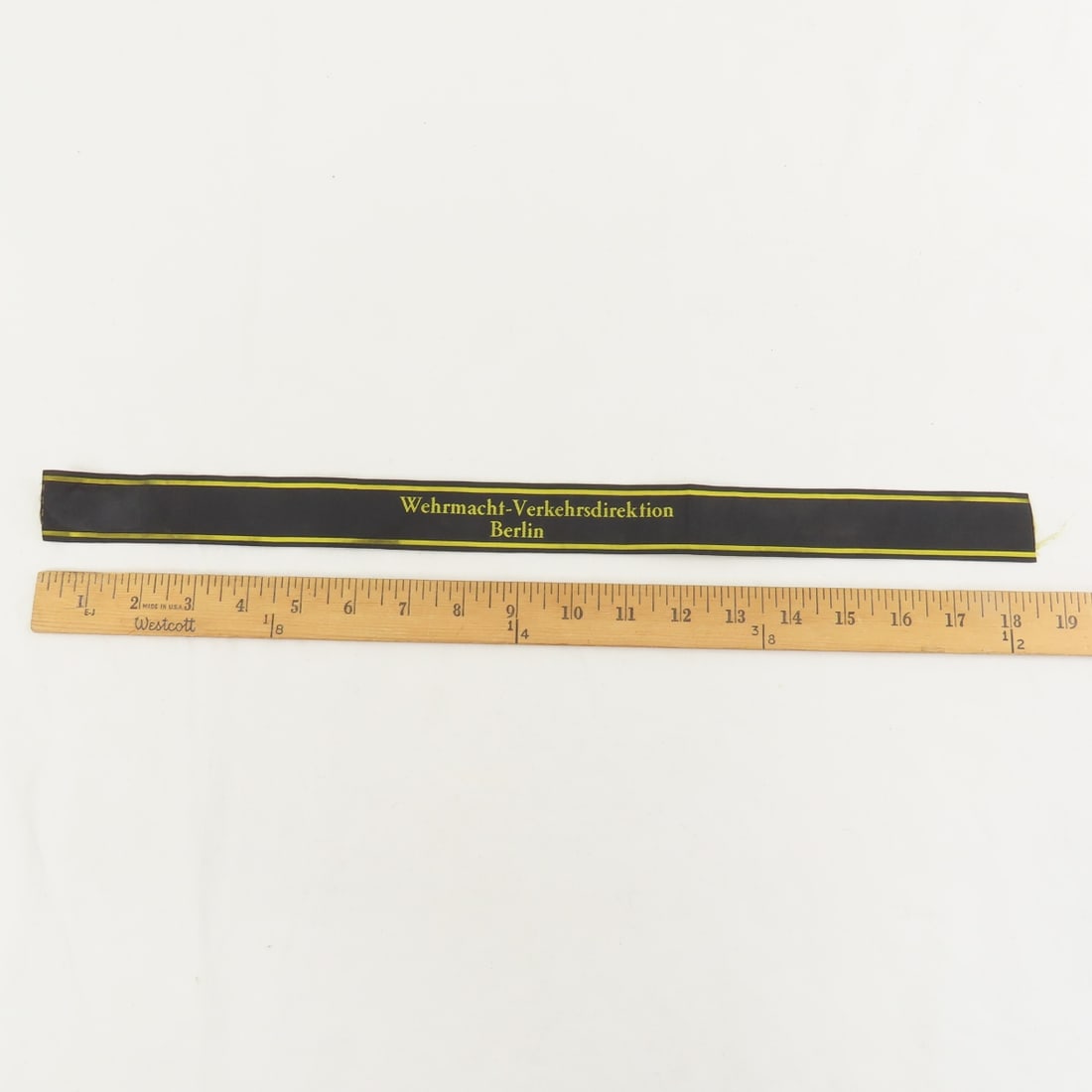 WWII German Wehrmacht-Verkehrsdirektion Cuff Title - 3