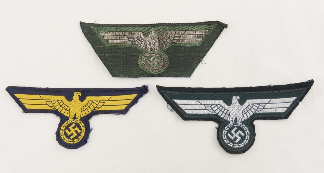 WWII German Heer & Kriegsmarine Breast Eagles: WWII German Heer & Kriegsmarine Breast Eagles - LOT SIZE: 3x3x3" 1 LB All information and photos, which are part of the description) are intended to be as accurate as possible, but errors are
