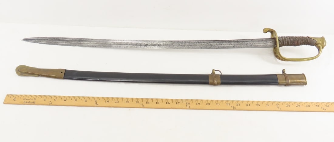 French Import M1850 Foot Officer Sword & Scabbard - 6
