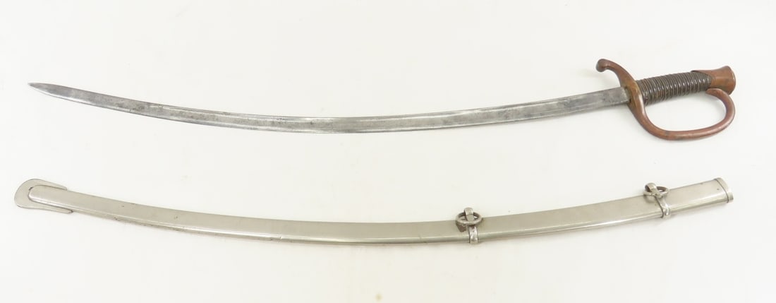 US Civil War Artillery Sword & Scabbard - 5