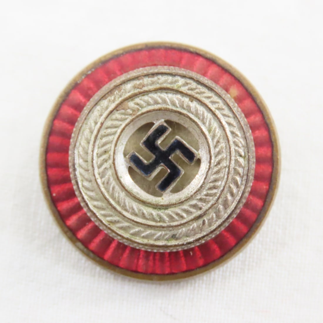 WWII German Tinnie, NSDAP Cockade, SS Police Cloth - 4