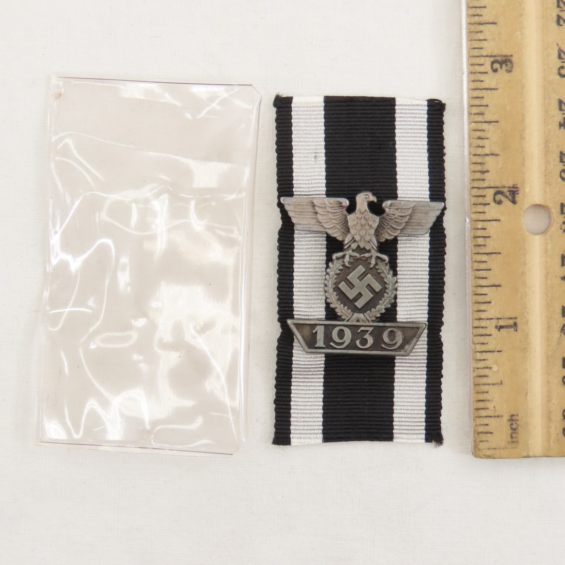1939 Clasp to the Iron Cross with Ribbon, Stickpin - 2