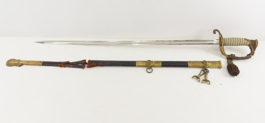 USN Model 1852 Officer's Sword & Scabbard - 6