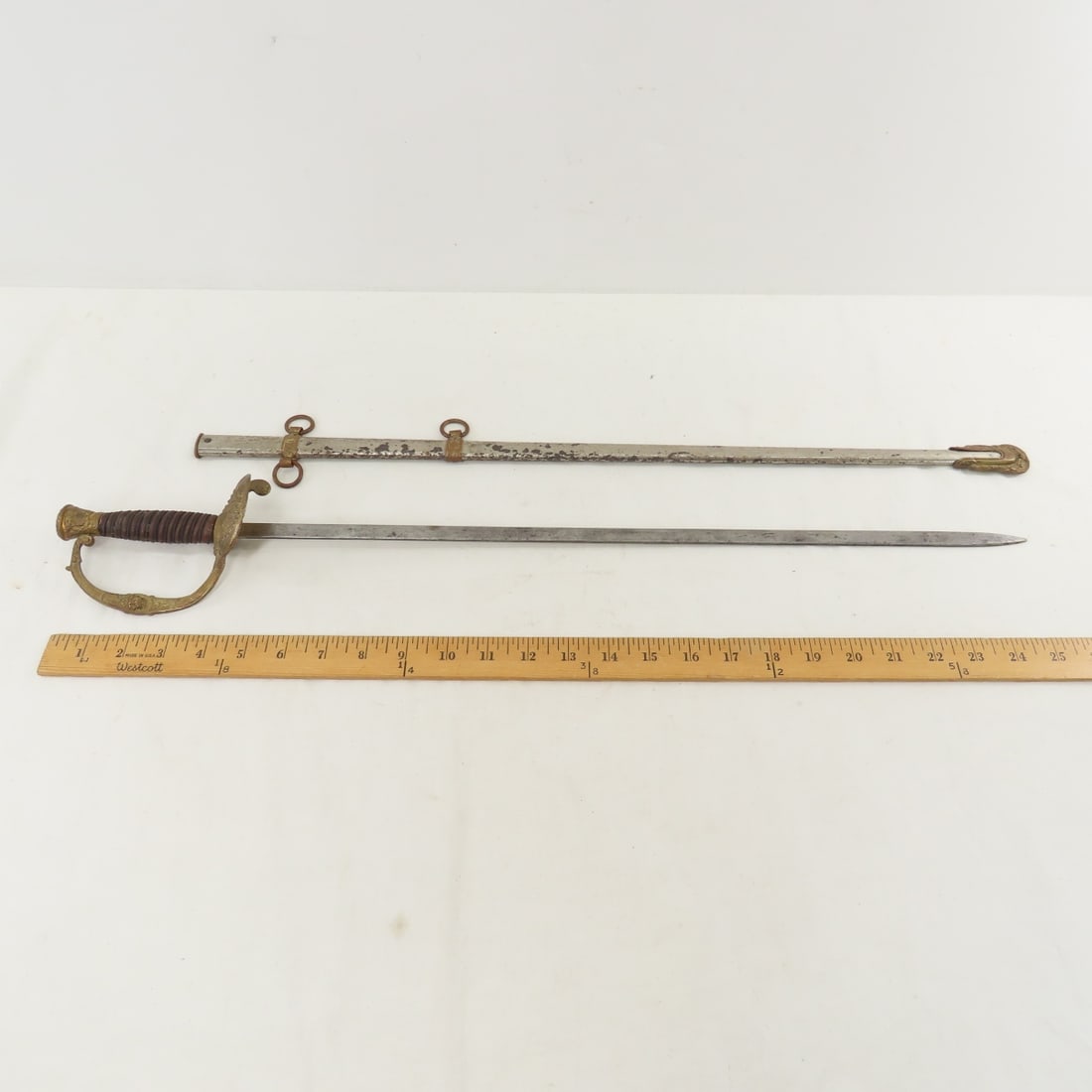 Civil War Era Child's Cadet Sword & Scabbard - 2
