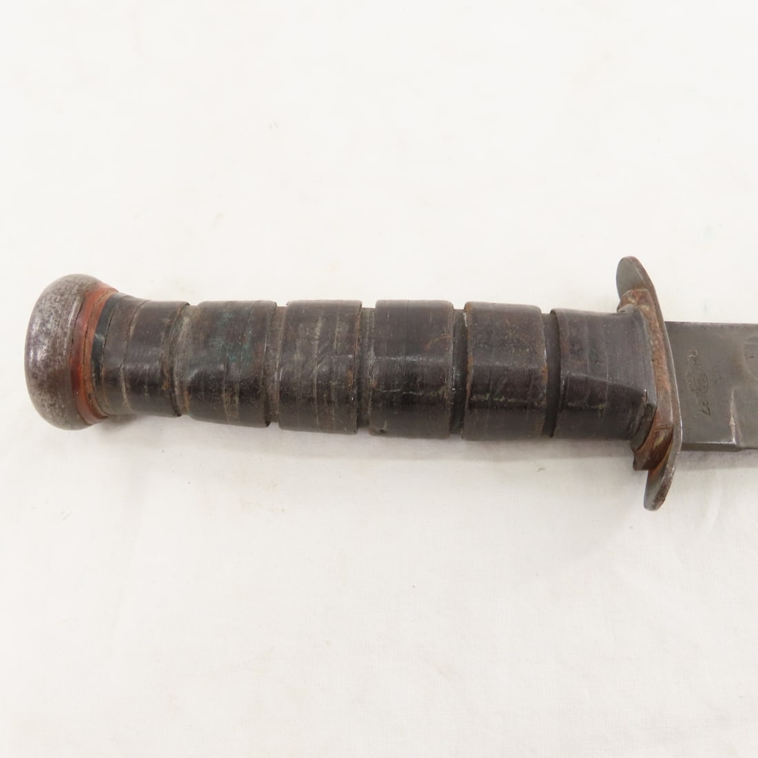 WWII Navy PAL M-2 Knife with Leather Sheath - 3