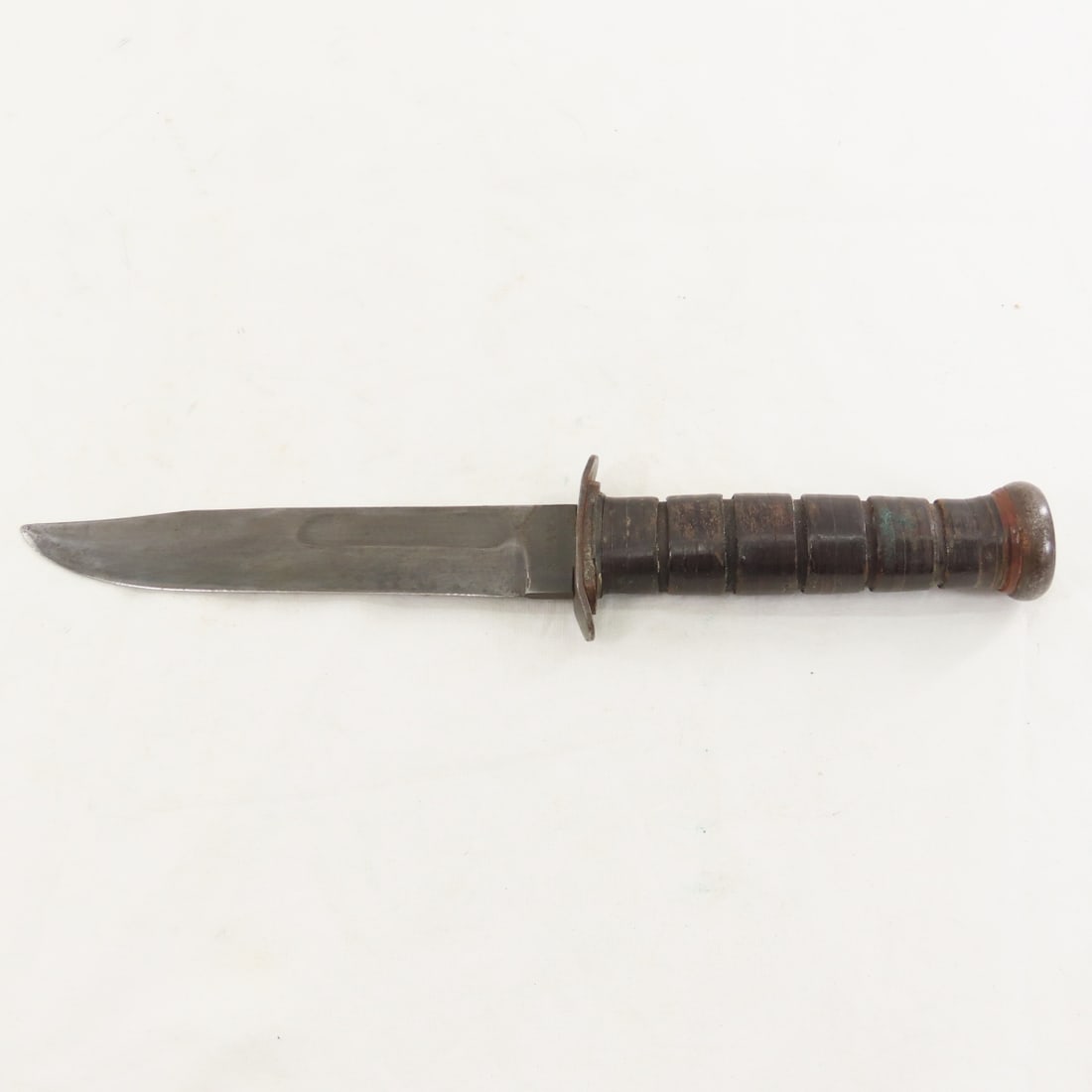 WWII Navy PAL M-2 Knife with Leather Sheath - 5