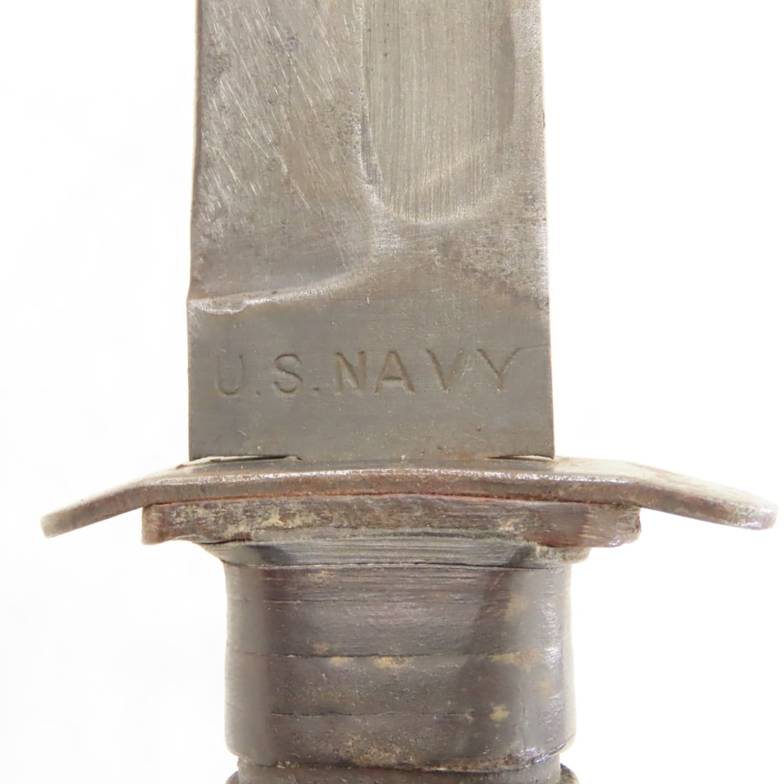 WWII Navy PAL M-2 Knife with Leather Sheath - 8