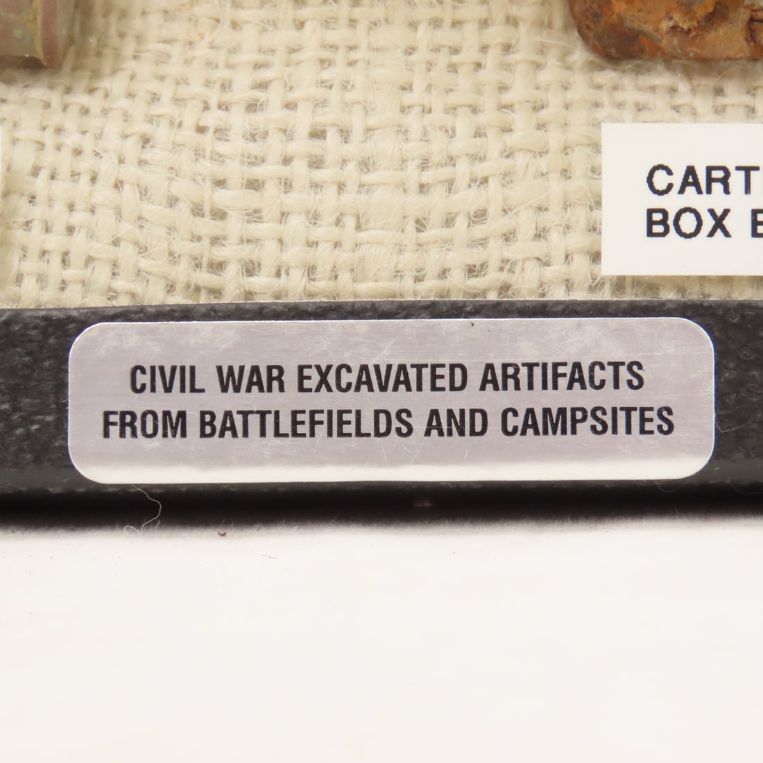 2 Sets Civil War Excavated Relics in Riker Cases - 7