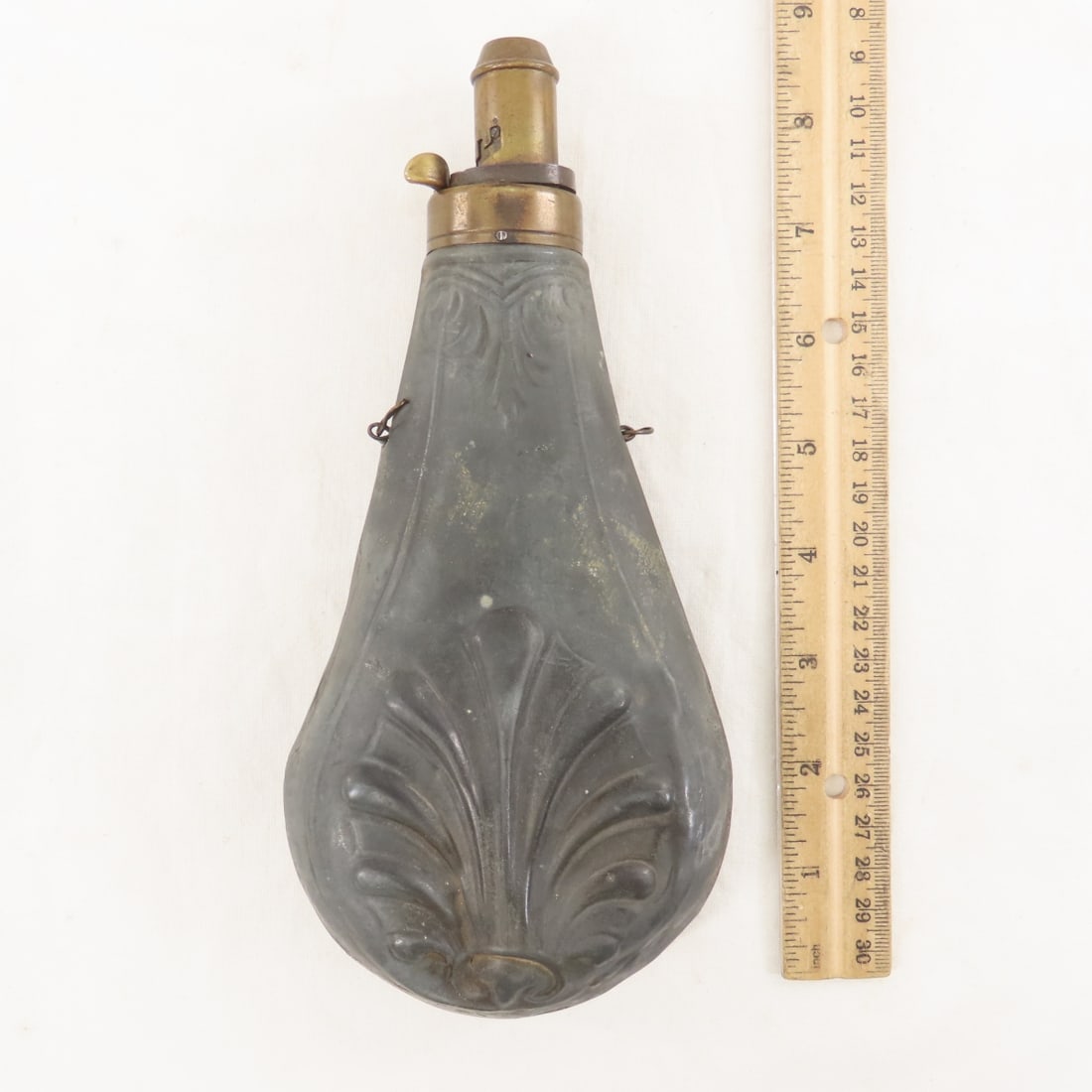 Civil War US Leather Cartridge Pouch & Flask - 16