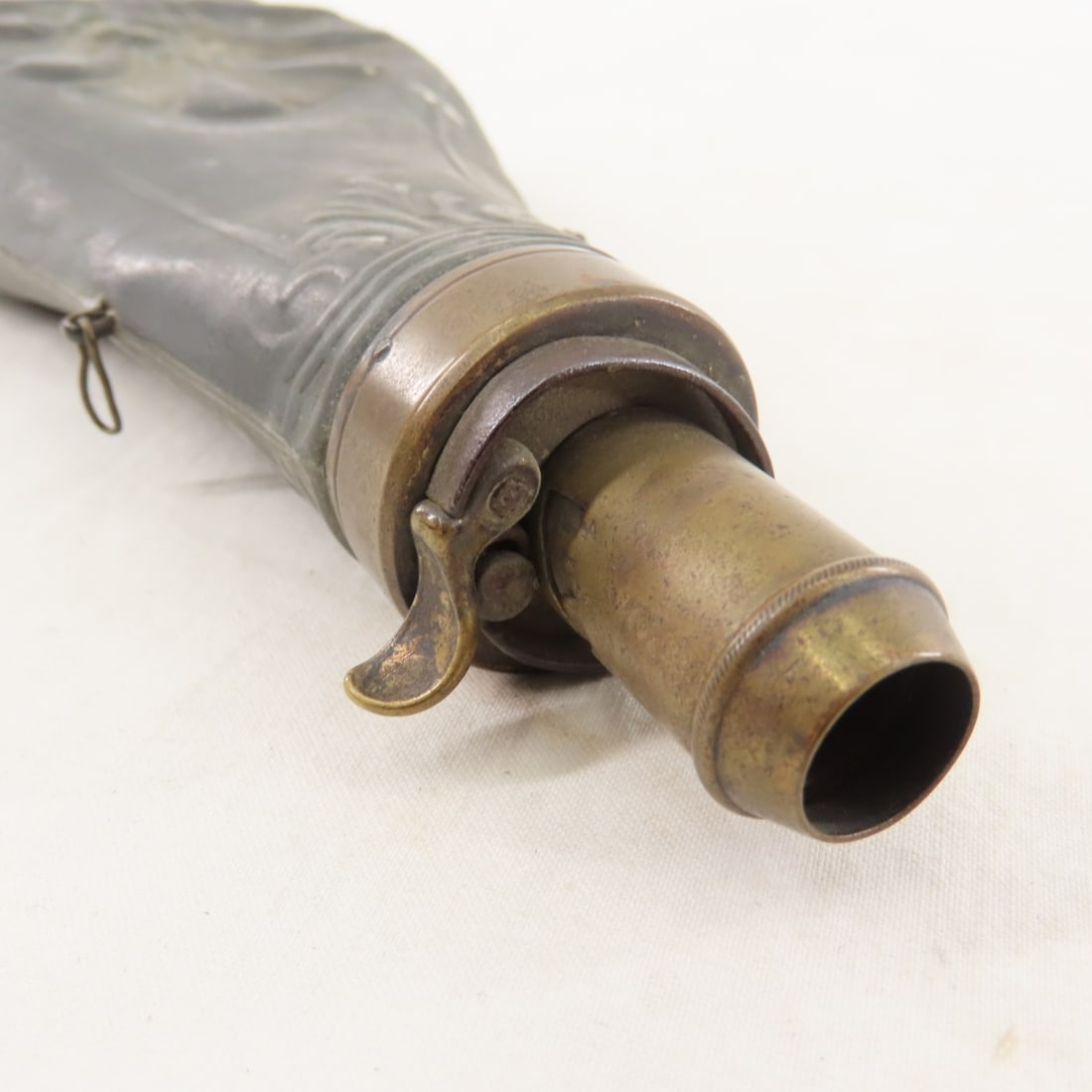 Civil War US Leather Cartridge Pouch & Flask - 17