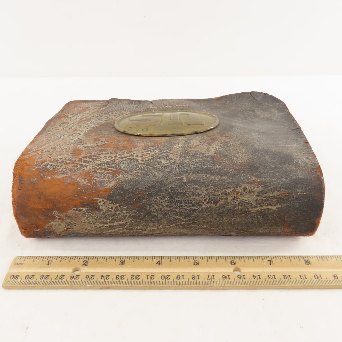Civil War US Leather Cartridge Pouch & Flask - 5