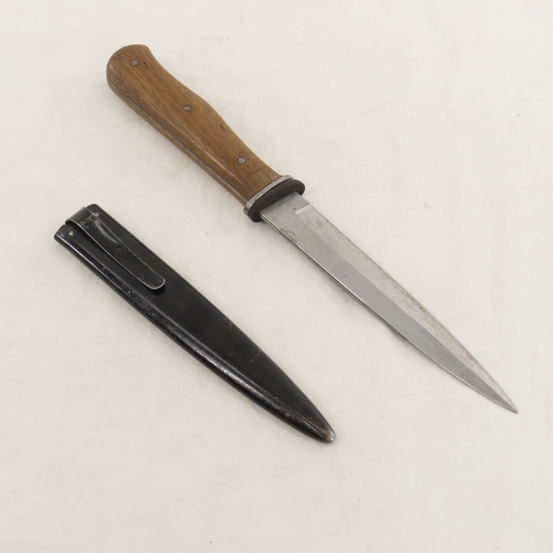 WWII German Boot Knife with Scabbard - 2