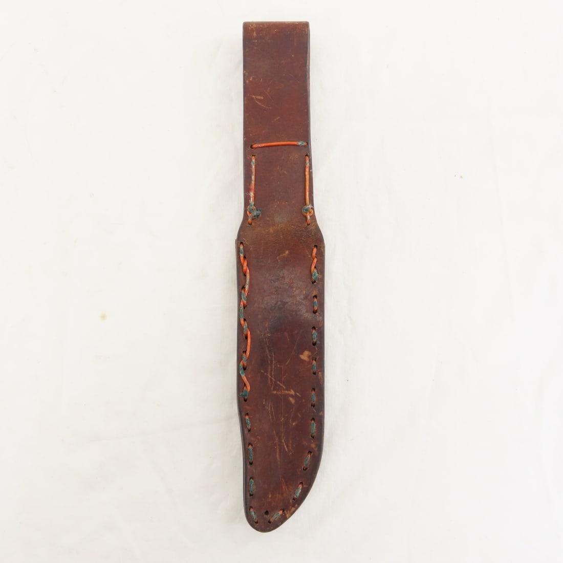 WWII USN MK-II Ka-Bar Knife with Leather Sheath - 14