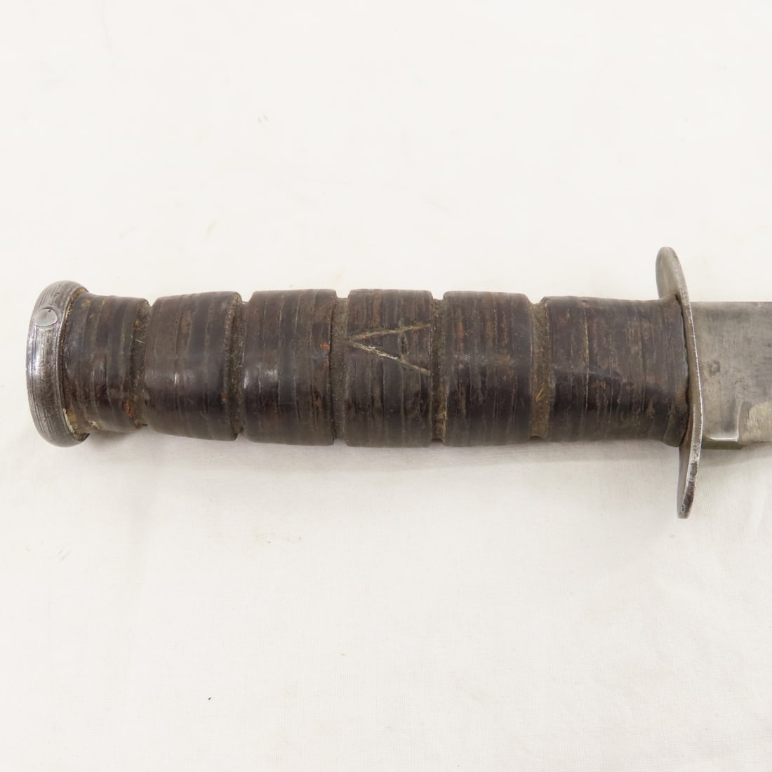 WWII USN MK-II Ka-Bar Knife with Leather Sheath - 3