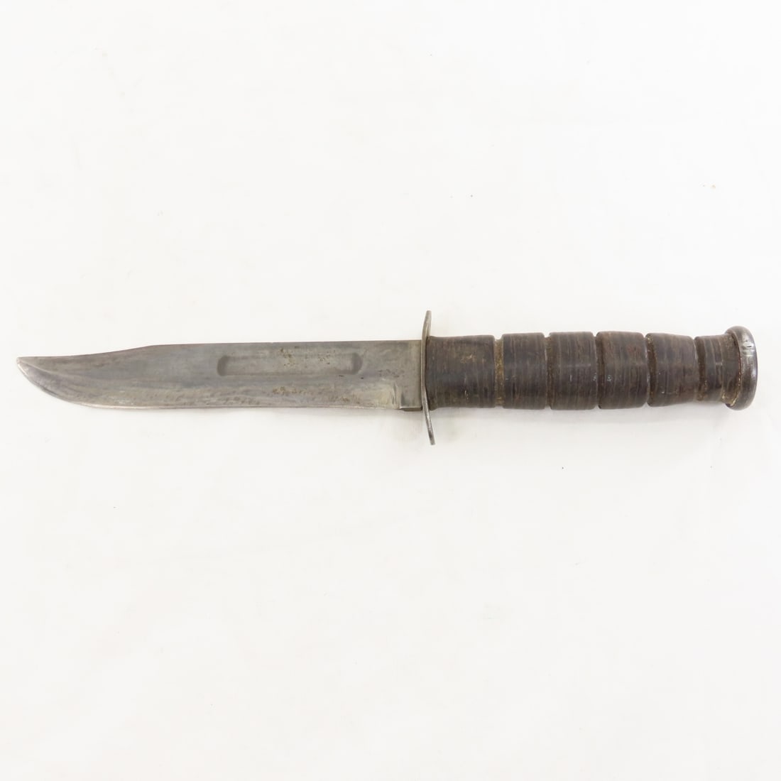 WWII USN MK-II Ka-Bar Knife with Leather Sheath - 5
