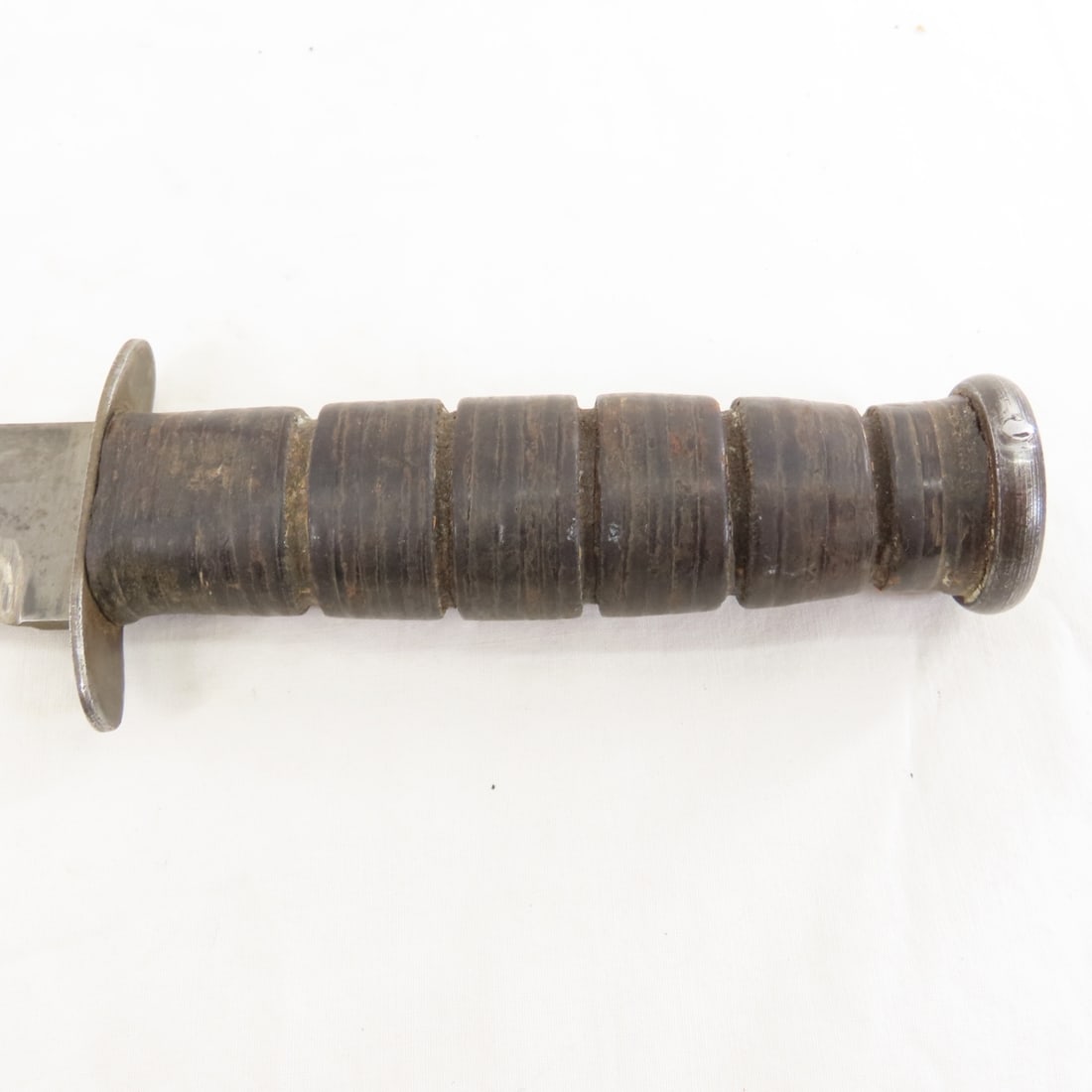 WWII USN MK-II Ka-Bar Knife with Leather Sheath - 7
