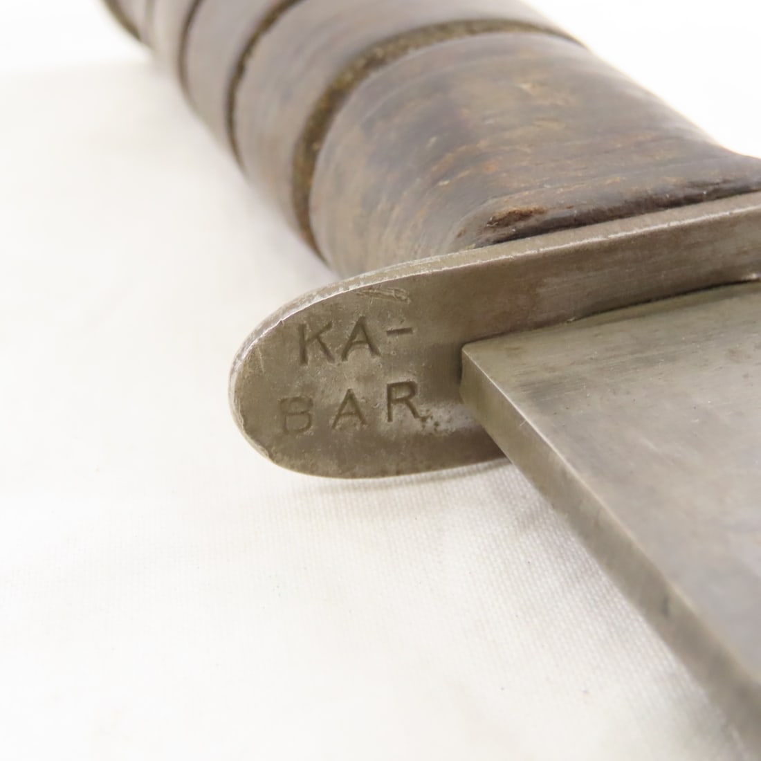 WWII USN MK-II Ka-Bar Knife with Leather Sheath - 8