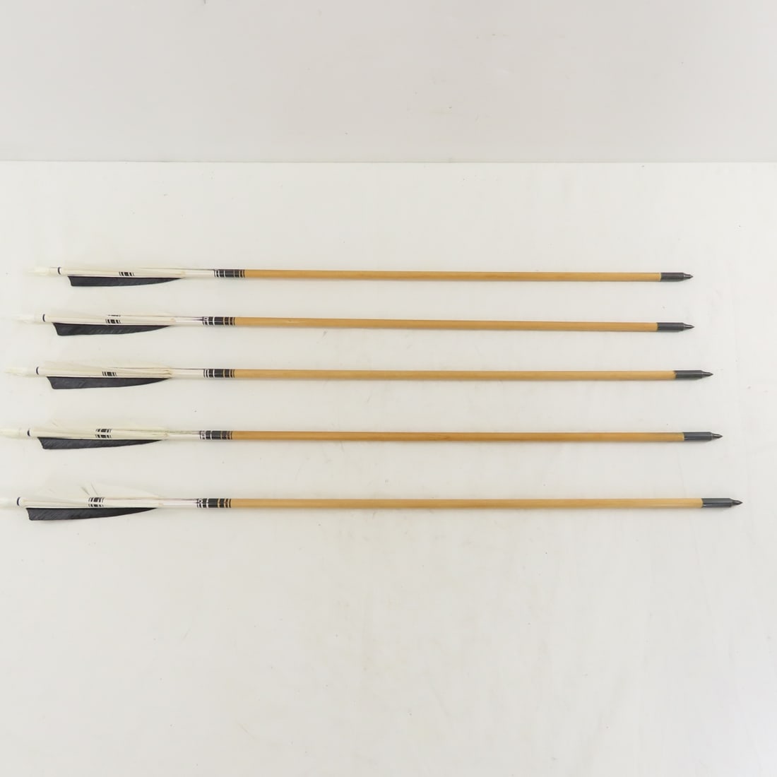Vintage Custom Wood Longbow, Quiver & Arrows - 14