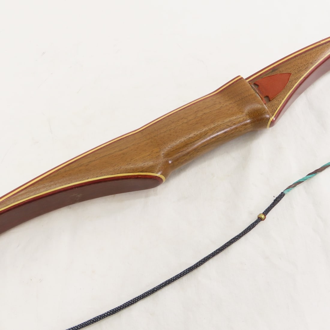 Vintage Custom Wood Longbow, Quiver & Arrows - 2