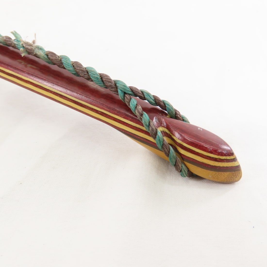 Vintage Custom Wood Longbow, Quiver & Arrows - 6