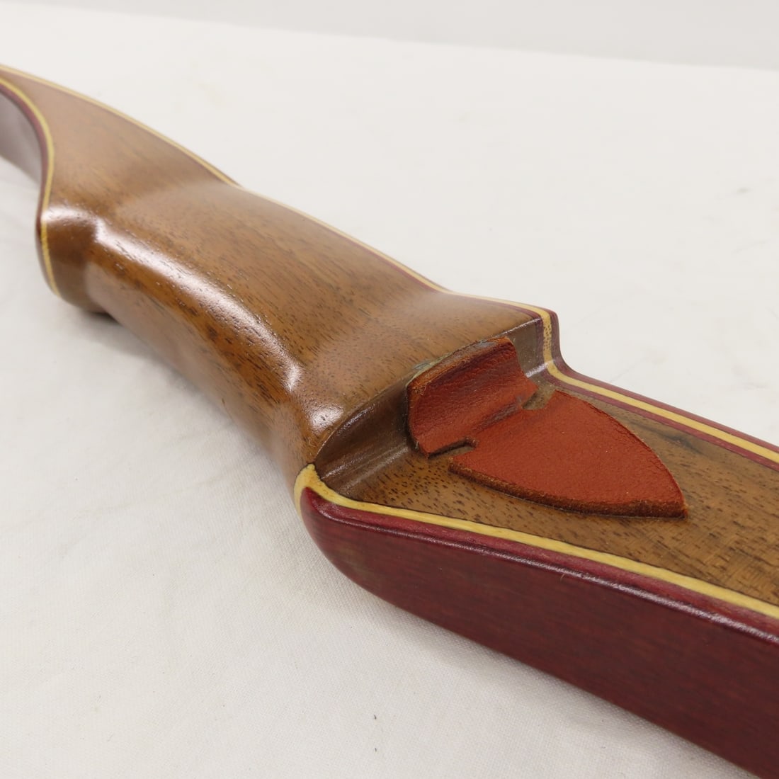 Vintage Custom Wood Longbow, Quiver & Arrows - 8