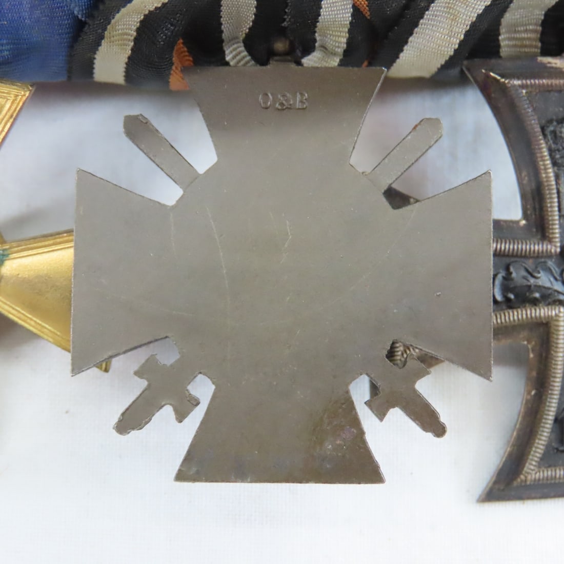 WWI German Bar w/4 Medals, 1914 Iron Cross 2nd - 7