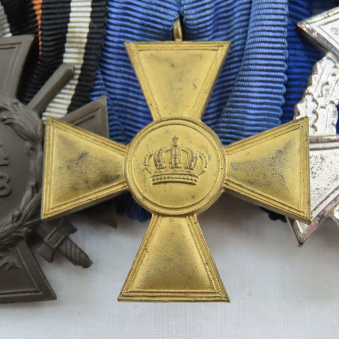 WWI German Bar w/4 Medals, 1914 Iron Cross 2nd - 8