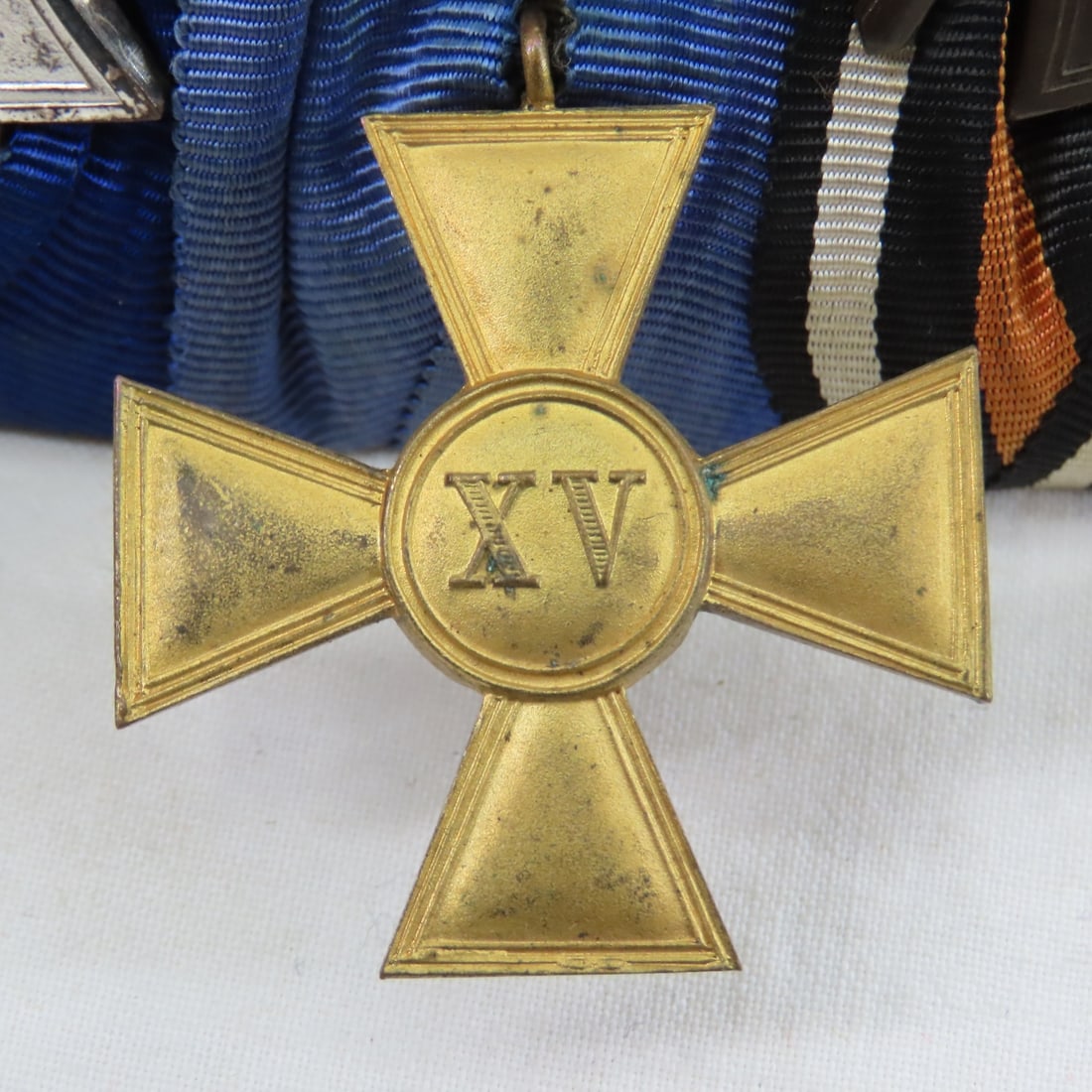 WWI German Bar w/4 Medals, 1914 Iron Cross 2nd - 9