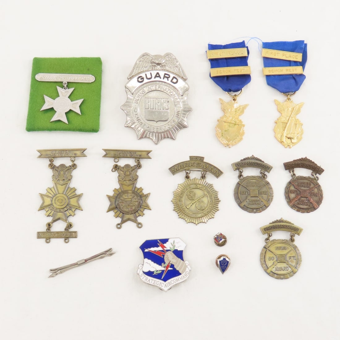 Vintage shooting awards, Security Guard Badge: Vintage shooting awards, Security Guard Badge - and more. LOT SIZE" 4x4x4" 2 LBS All information and photos, which are part of the description) are intended to be as accurate as possible, but errors a
