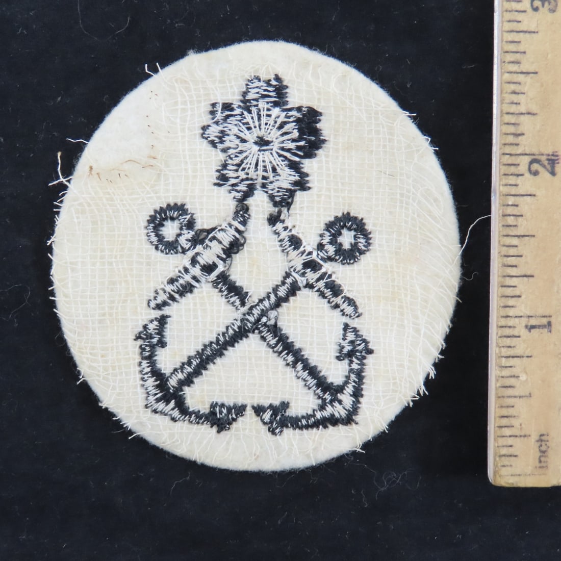WWII Japanese Navy 1st Class Round Rate Patch - 2