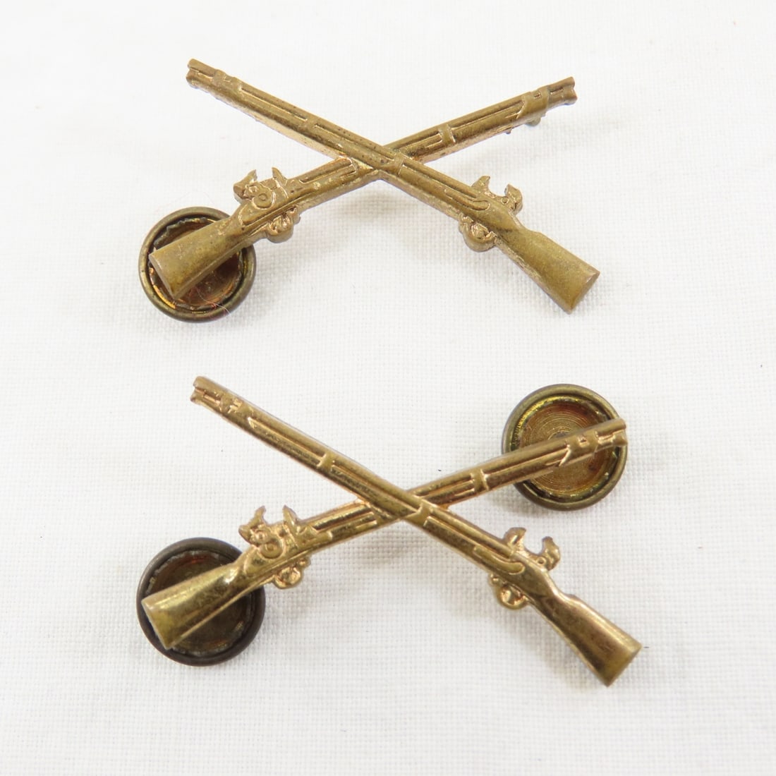 Spanish American & WWI insignia, Crossed Cannons - 4