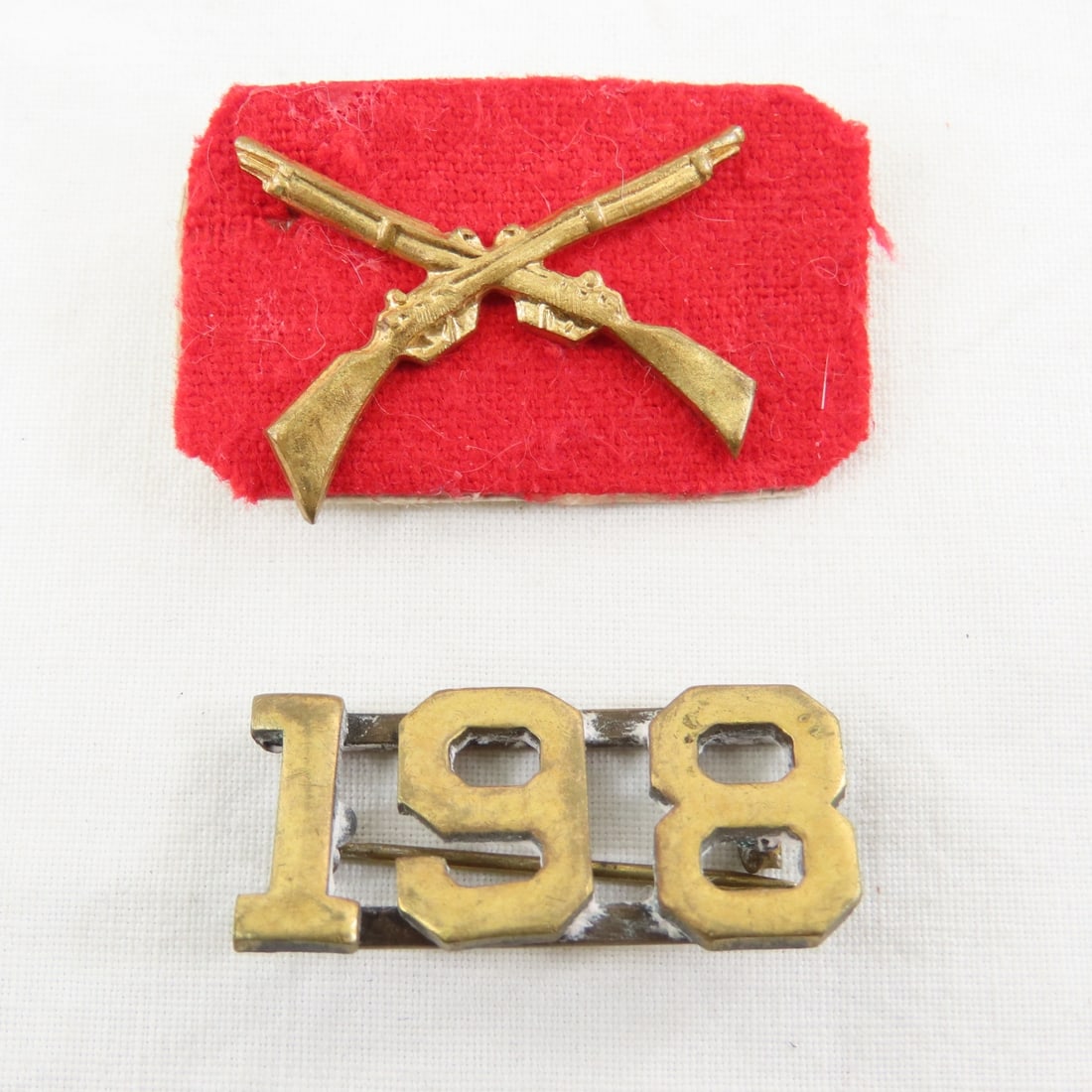 Spanish American & WWI insignia, Crossed Cannons - 8