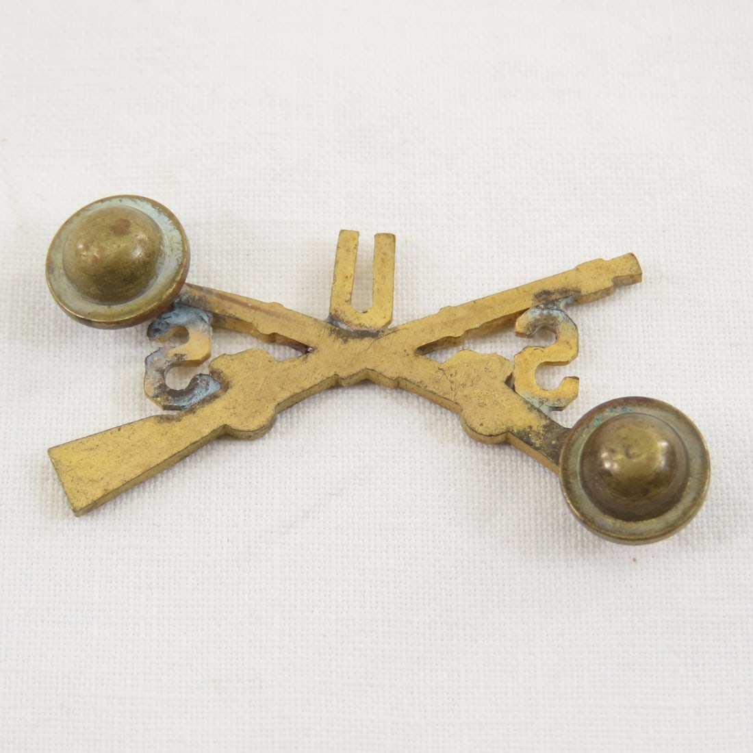7 SpanAm War Era Crossed Rifle Collar insignia - 9